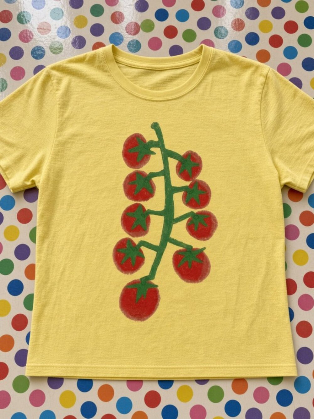 Women’s Yellow Assorted Tomatoes Graphic Tee Gildan